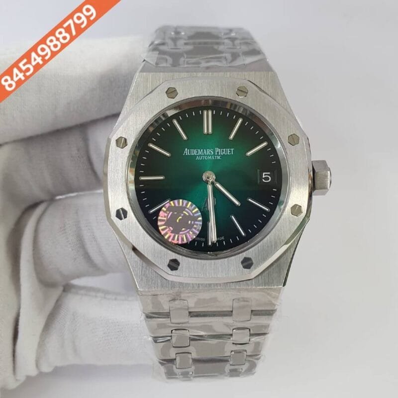 Audemars Piguet Royal Oak Jumbo Sliver Green Dial Swiss ETA Calibre 7121 Automatic Movement Watch