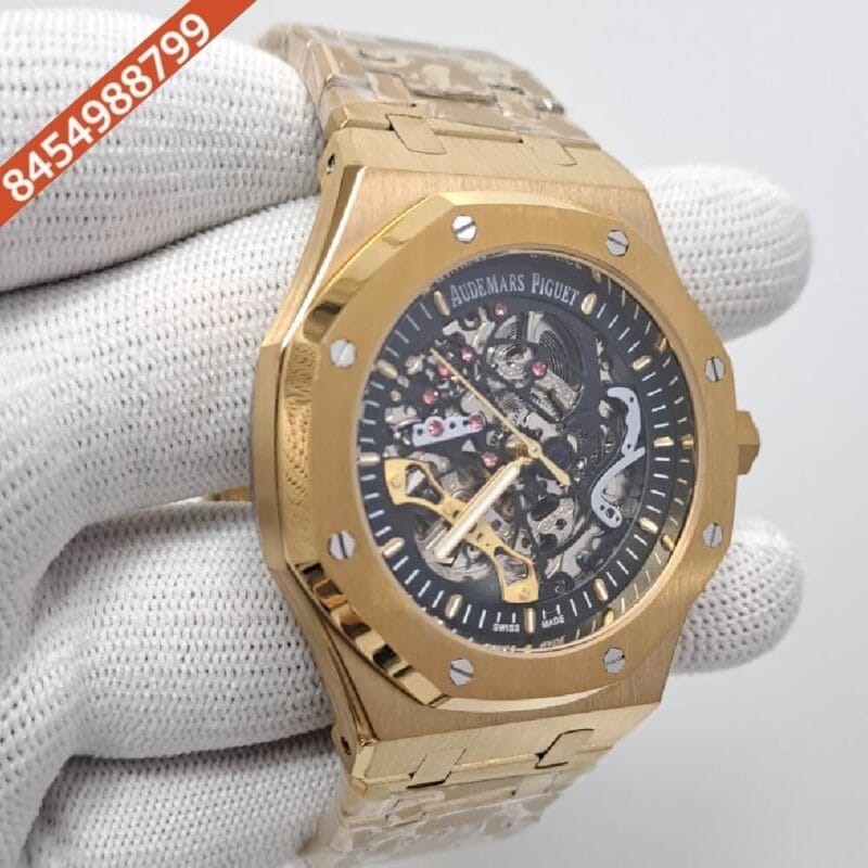 Audemars Piguet Royal Oak Rose Gold Skeleton Swiss Automatic Watch - Image 2