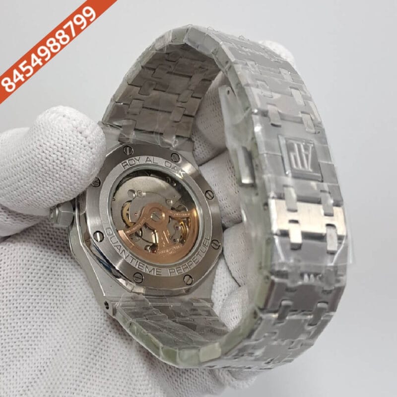 Audemars Piguet Royal Oak Tourbillion Blue Dial Stainless Steel Strap Swiss Automatic Watch - Image 4
