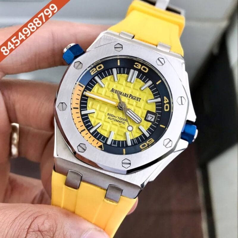 Audemars Piguet Royal Oak Offshore Diver Yellow Swiss Automatic Watch - Image 3