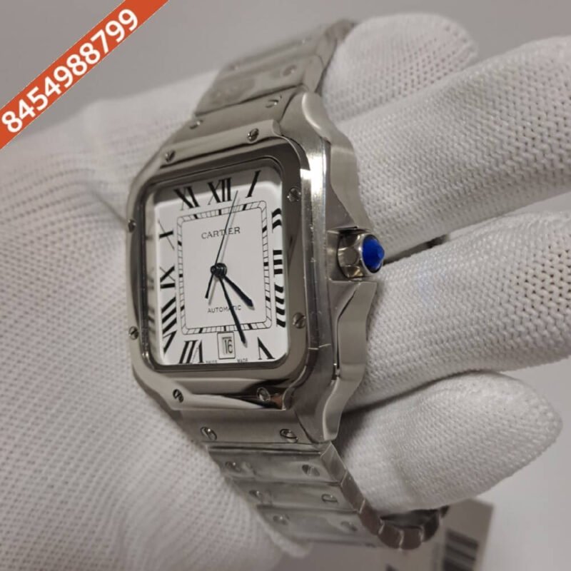 Cartier Santos 100 Steel Swiss Automatic Watch - Image 3