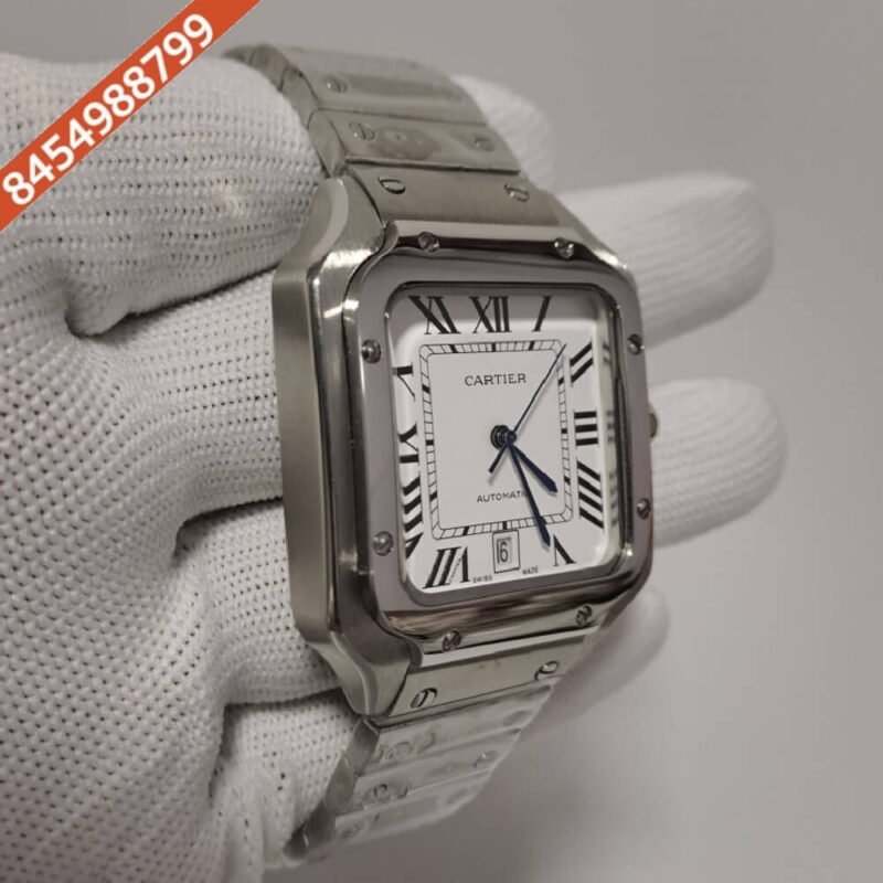 Cartier Santos 100 Steel Swiss Automatic Watch - Image 2