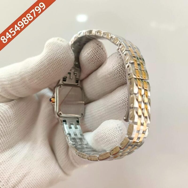 Cartier Santos Dual Tone White Dial Quartz Watch - Image 4