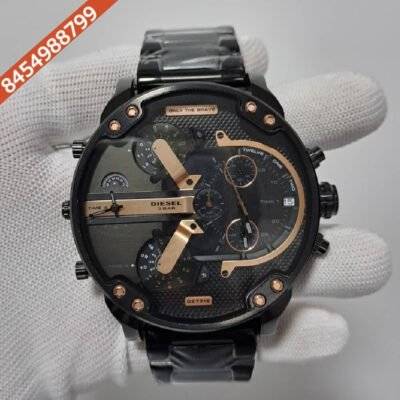 Diesel Big Daddy 10 Bar Full Black Swiss Quartz Watch
