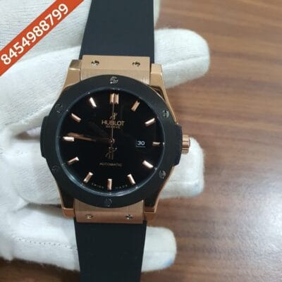 Hublot Classic Fusion Black Dial Black Rubber Strap Swiss Automatic Watch