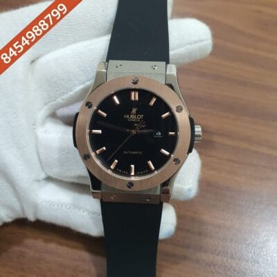 Hublot Classic Fusion Full Black Rose Gold Bezel Swiss Automatic Watch
