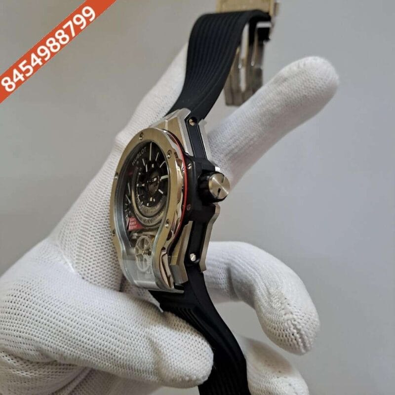 Hublot MP-09 Tourbillon Silver Black Dial Swiss Automatic Watch - Image 2