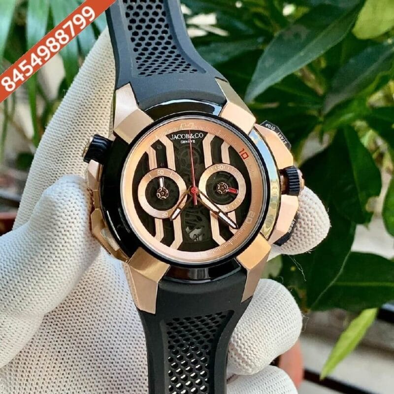 Jacob & Co Epic X Chronograph Black Dial Swiss Automatic Watch
