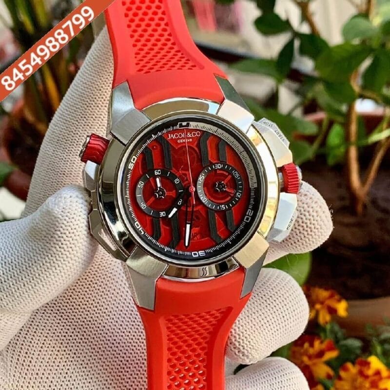 Jacob & Co Epic X Chronograph Red Dial Swiss Automatic Watch