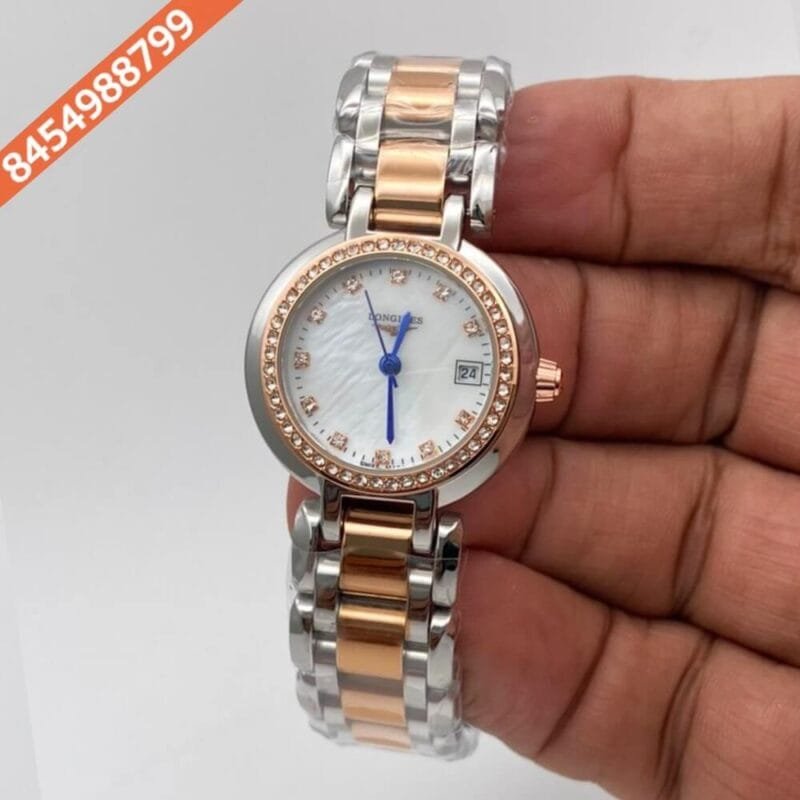 Longines Primaluna Dual Tone Diamond Bazel Watch