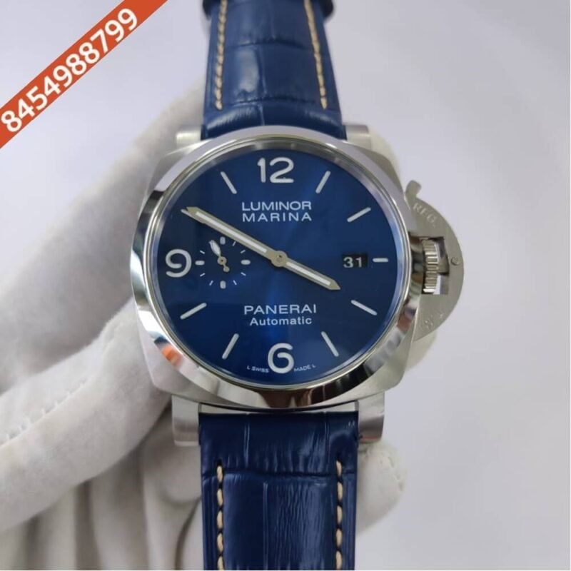 Luminor Panerai Radiomir Mediterraneo Blue Dial Swiss ETA Automatic Watch