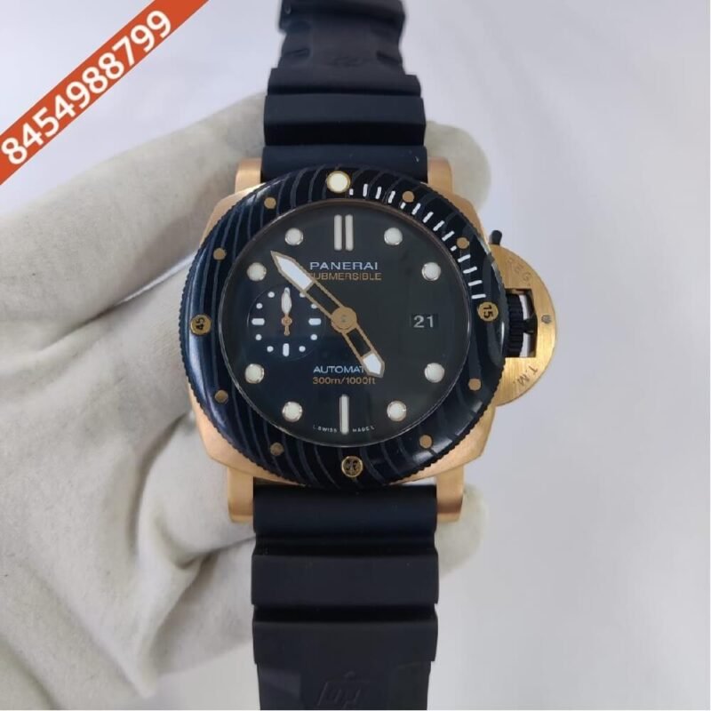 Luminor Panerai Submersible 300m Black Dial Swiss ETA Automatic Watch