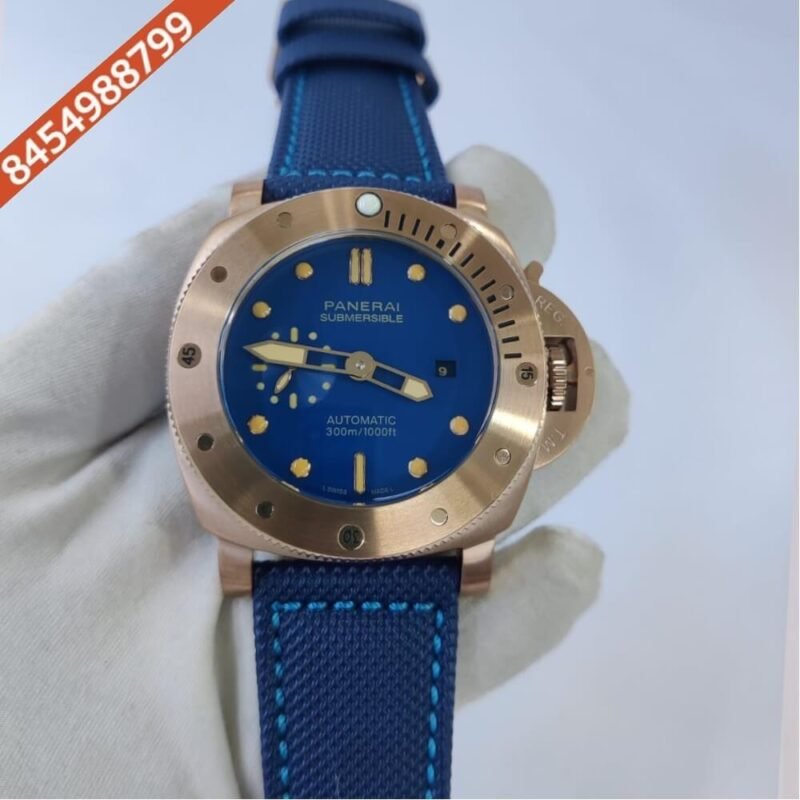 Luminor Panerai Submersible 300m Blue Dial Swiss ETA Automatic Watch