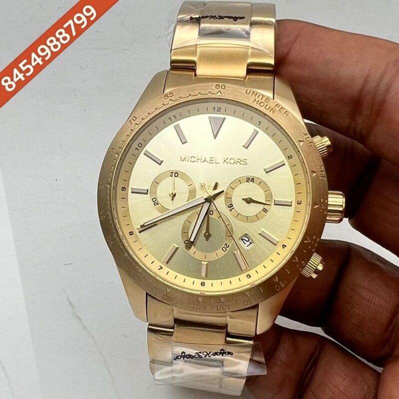 Michael Kors Bayville Full Gold Chronograph Swiss Watch