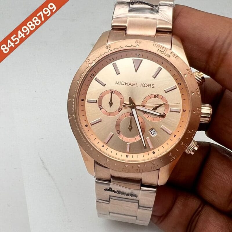 Michael Kors Bayville Full Rose Gold Chronograph Watch