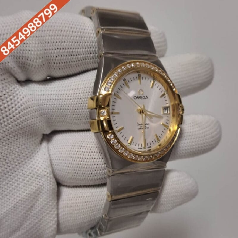 Omega Constellation Diamond Bezel Rose Gold Women’s Watch - Image 3