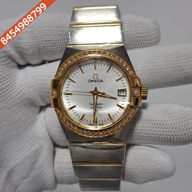 Omega Constellation Diamond Bezel Rose Gold Women’s Watch