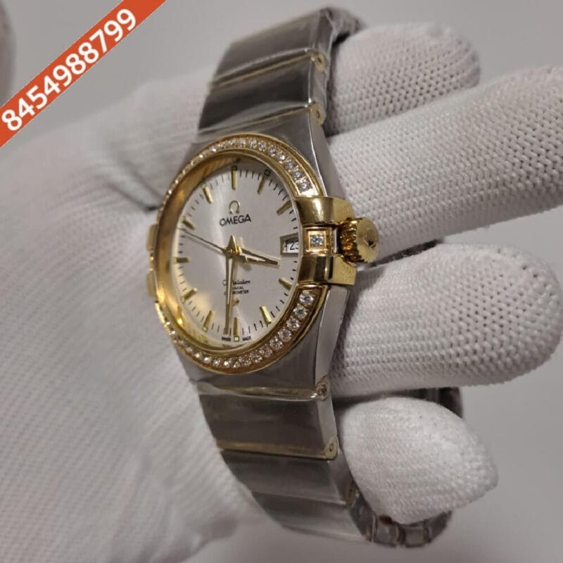 Omega Constellation Diamond Bezel Rose Gold Women’s Watch - Image 2