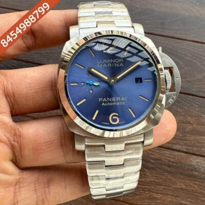 Panerai GMT Steel Blue Dial Swiss Automatic Watch