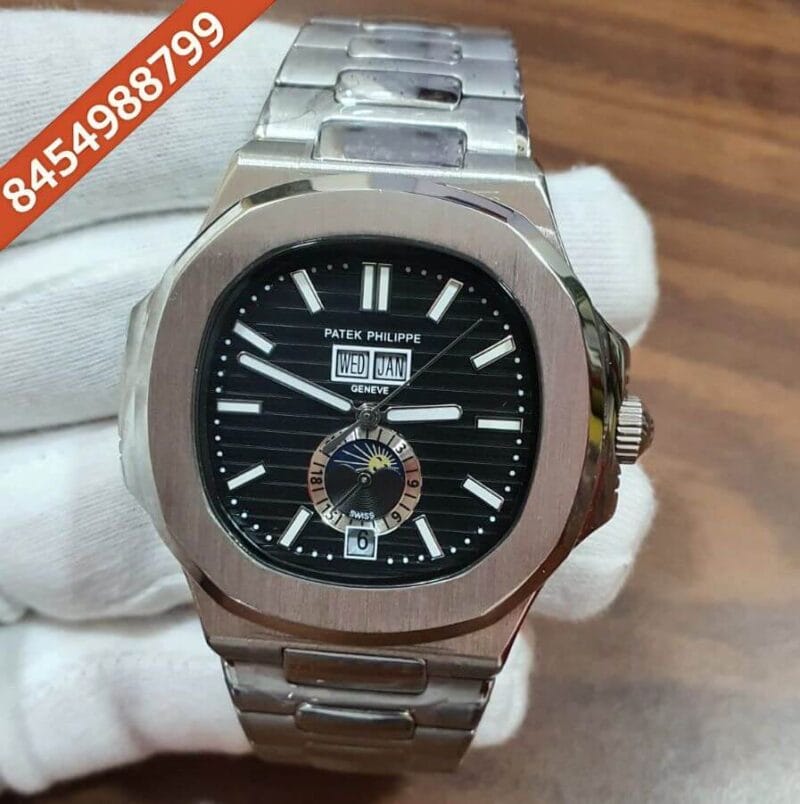 Patek Philippe Nautilus Annual Calendar Steel Black Dial Swiss Automatic Watch
