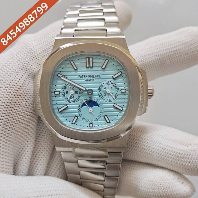 Patek Philippe Nautilus Annual Calendar Steel Blue Dial Swiss Automatic Watch