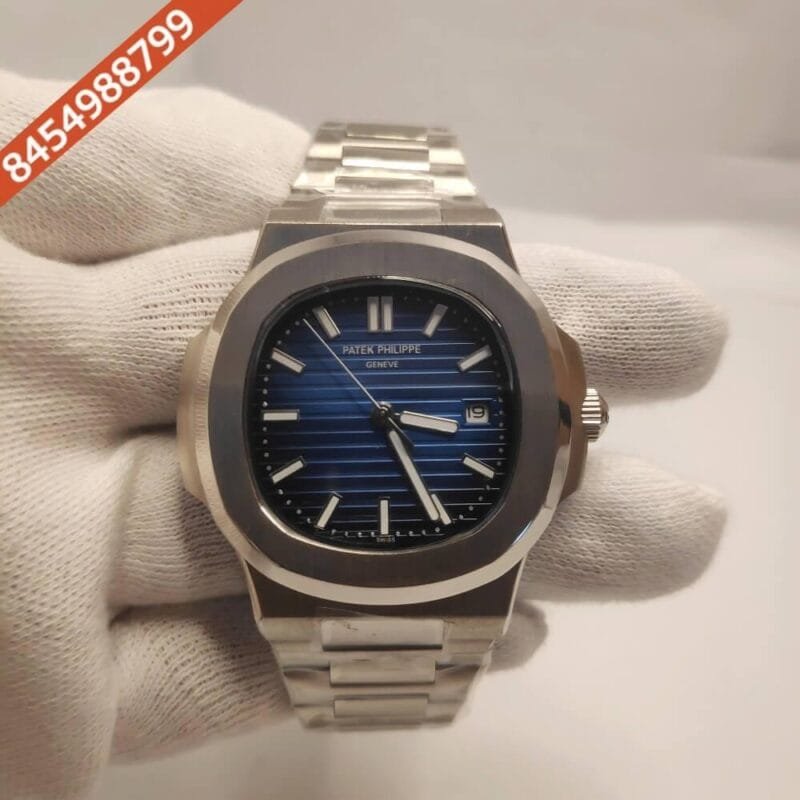 Patek Phillippe Nautilus Steel Blue Dial Swiss Automatic Watch