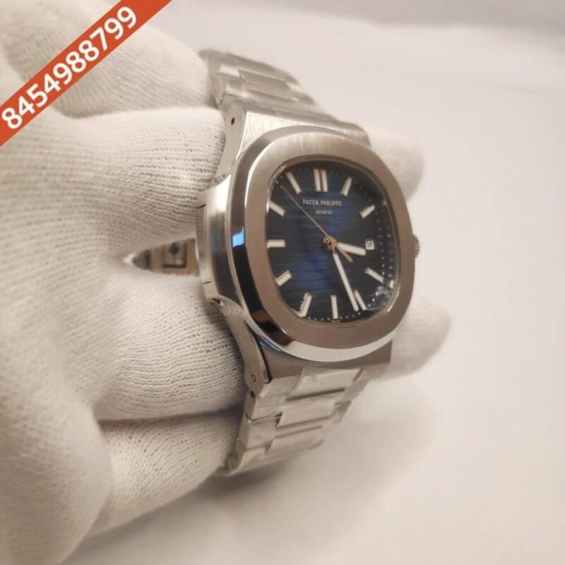 Patek Phillippe Nautilus Steel Blue Dial Swiss Automatic Watch - Image 2