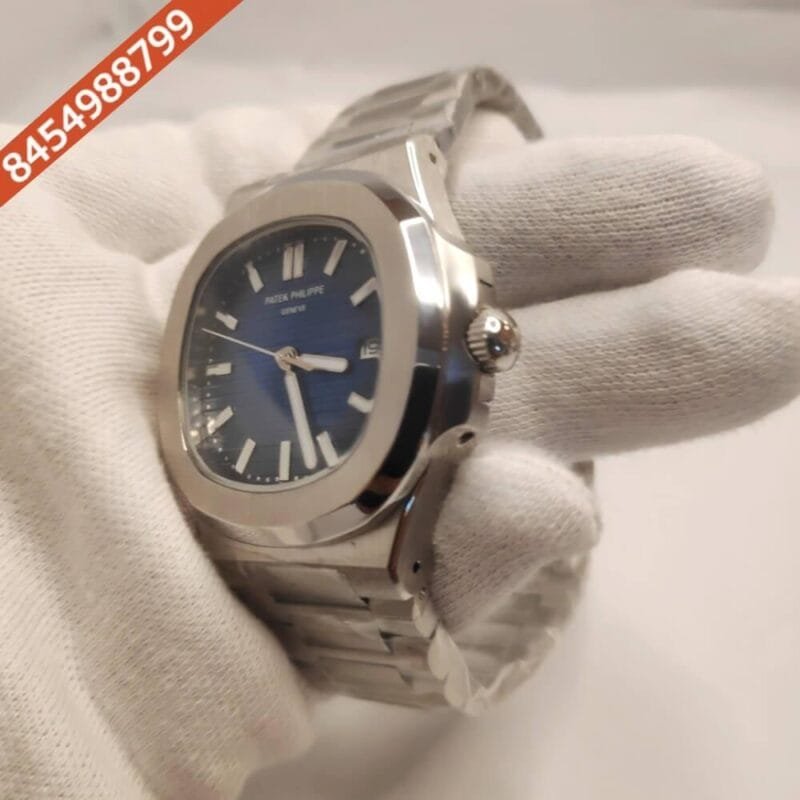 Patek Phillippe Nautilus Steel Blue Dial Swiss Automatic Watch - Image 3