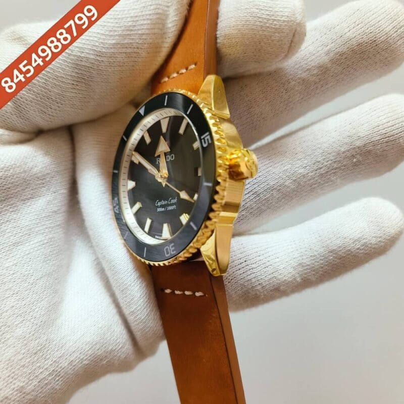 Rado Captain Cook HR Special Edition Gold & Green Dial Swiss Automatic Watch - Image 3