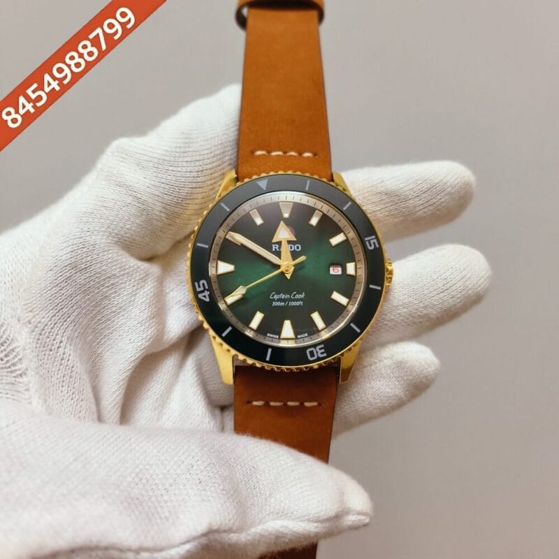 Rado Captain Cook HR Special Edition Gold & Green Dial Swiss Automatic Watch