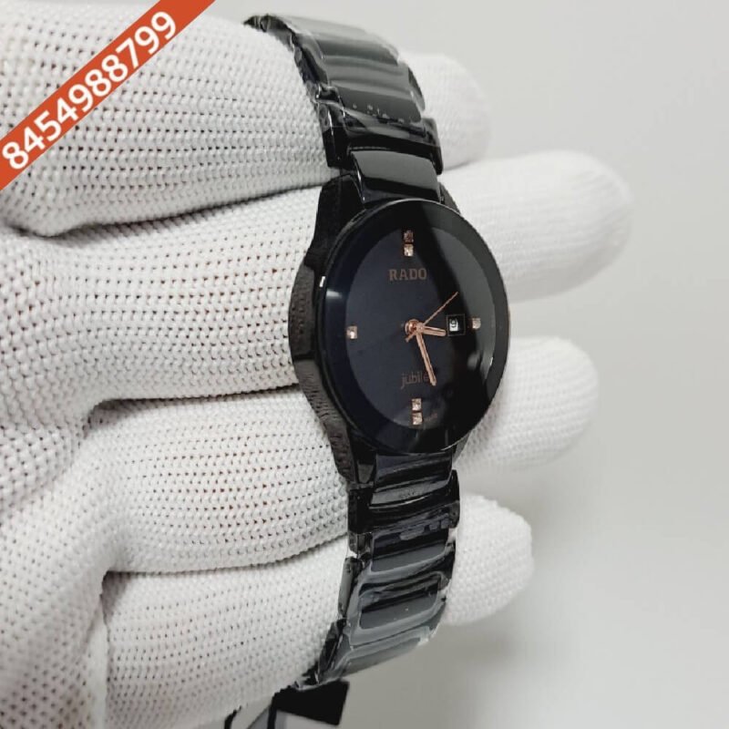 Rado Centrix Full Black Ceramic Watch - Image 3