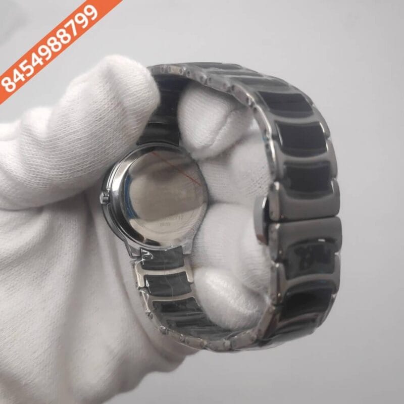 Rado Centrix Silver & Black Ceramic  Watch - Image 4