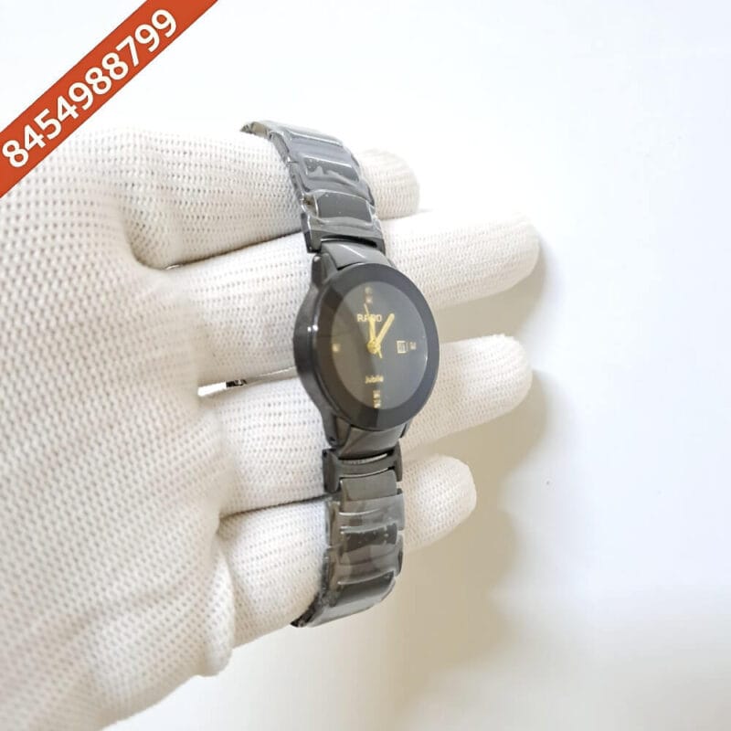 Rado Centrix Silver Full Black Ceramic Watch - Image 2