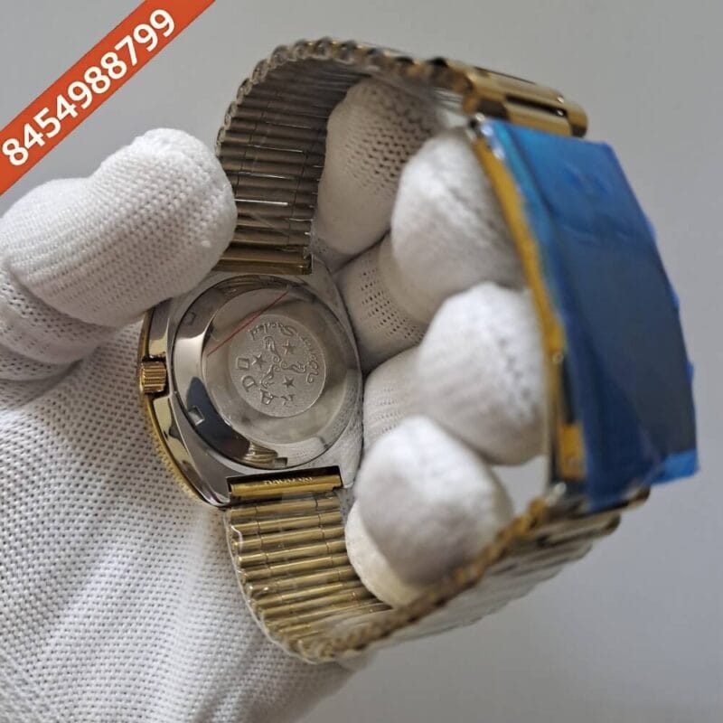 Rado Dia Star Full Gold White Dial Swiss Automatic Watch - Image 4
