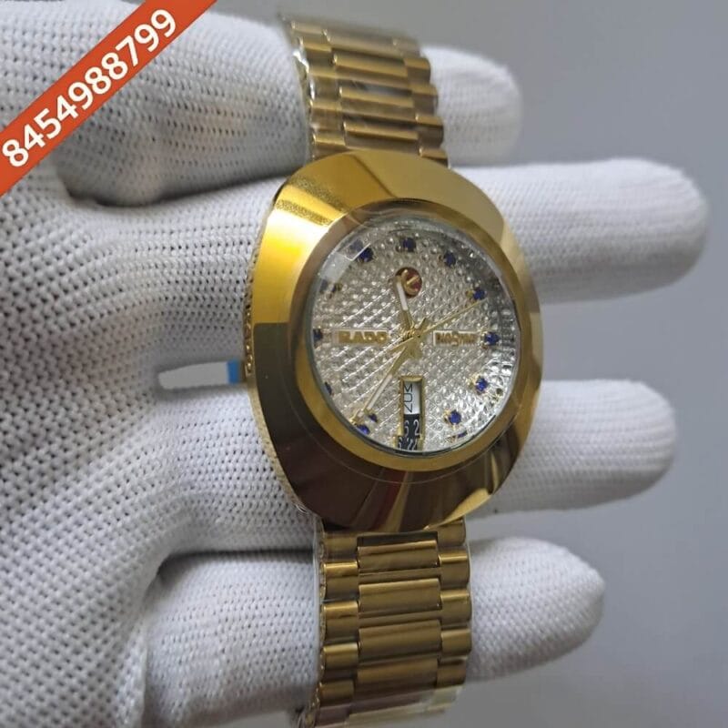 Rado Dia Star Full Gold White Dial Swiss Automatic Watch - Image 2