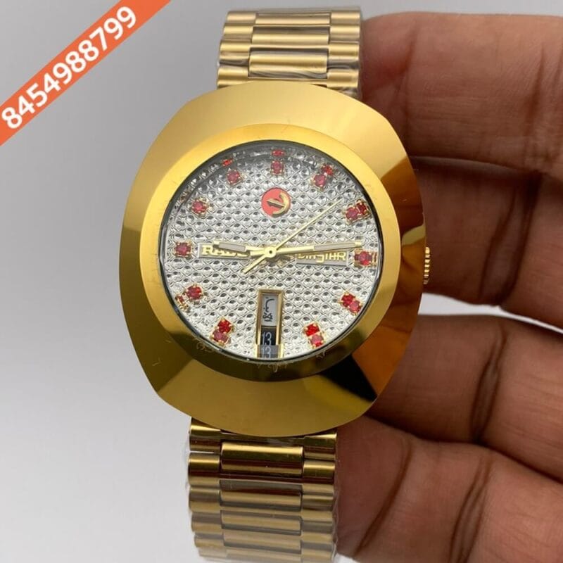 Rado Dia Star Full Gold White Dial Swiss Automatic Watch