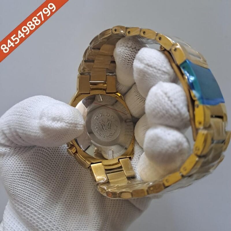Rado Diastar Chronograph Full Gold Black Dial Watch - Image 2