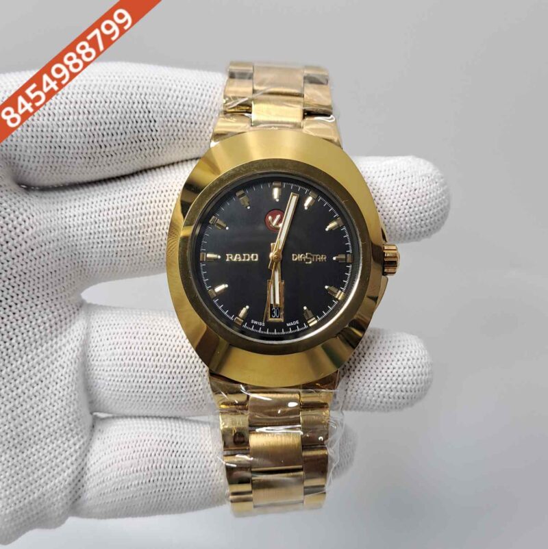 Rado Diastar Steel Black Dial Swiss Automatic Watch