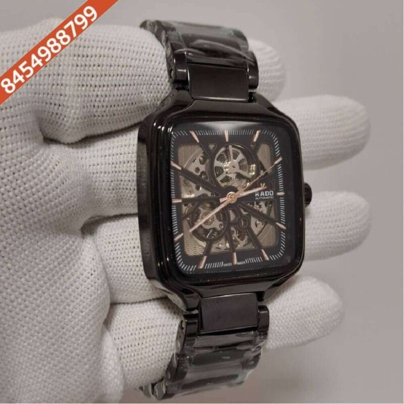 Rado True Square Open Heart Black Ceramic Swiss Automatic Watch - Image 2