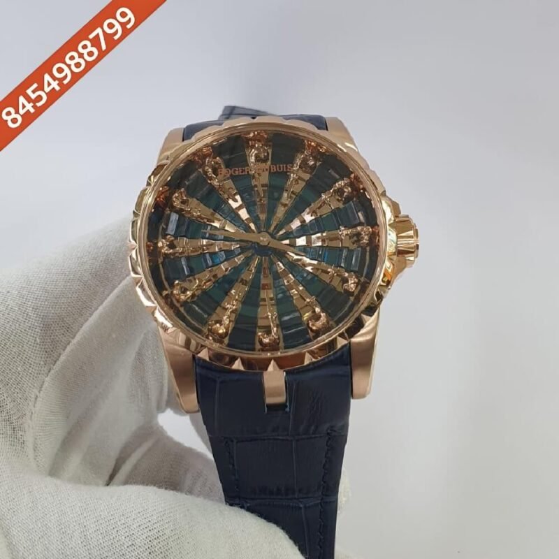 Roger Dubuis Excalibur Knights of the Round Table IV Blue Diamond Dial Swiss ETA Automatic Movement watch