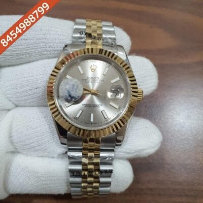 Rolex Date just Dual Tone Silver Dial Swiss Automatic Watch