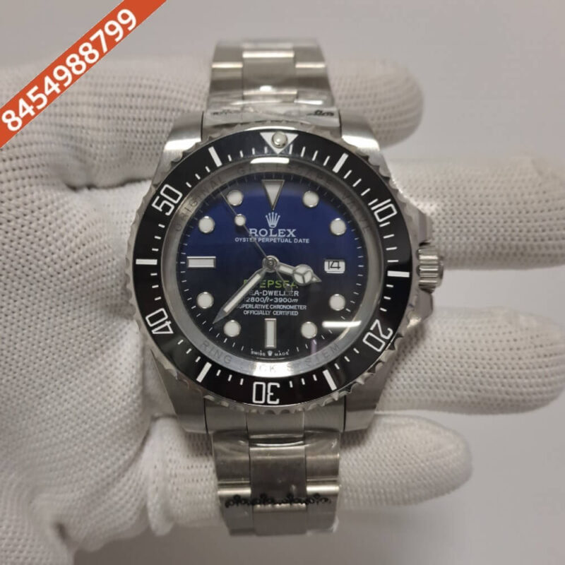 Rolex Deepsea Steel Sea Dweller D-Blue Swiss Automatic Watch