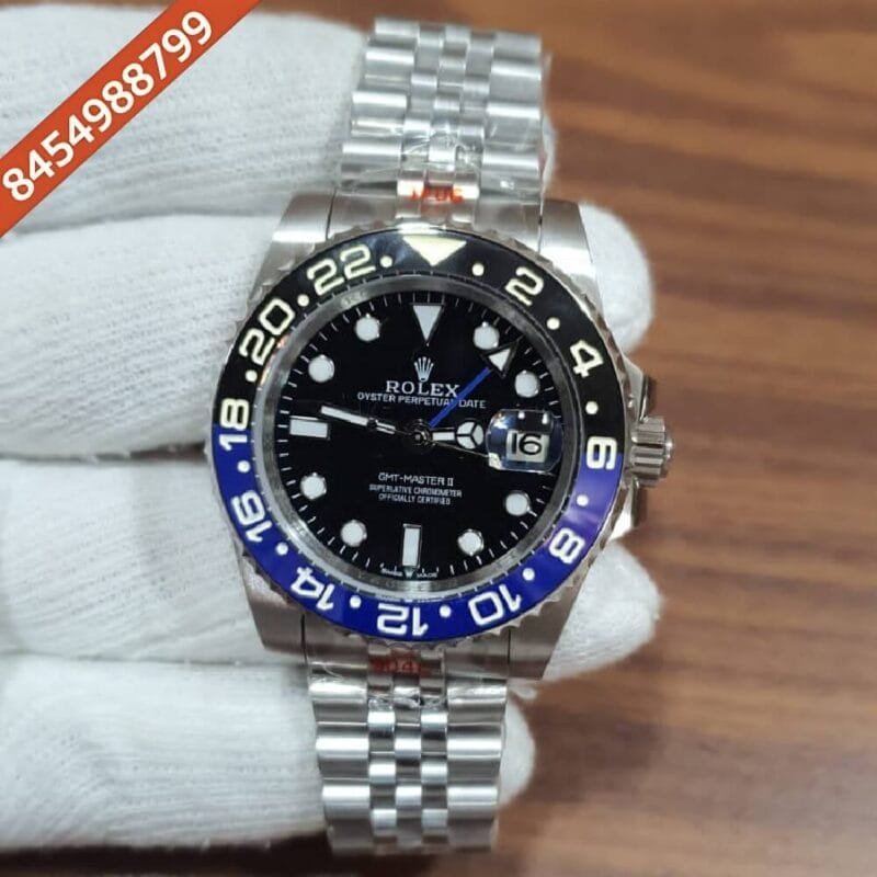 Rolex GMT Master 2 Steel Black-Blue Swiss Automatic Watch