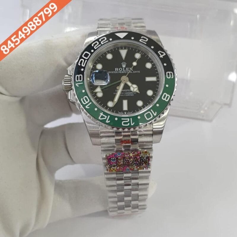 Rolex GMT Master II Green Black Edition Swiss ETA 3285 Automatic Movement Watch