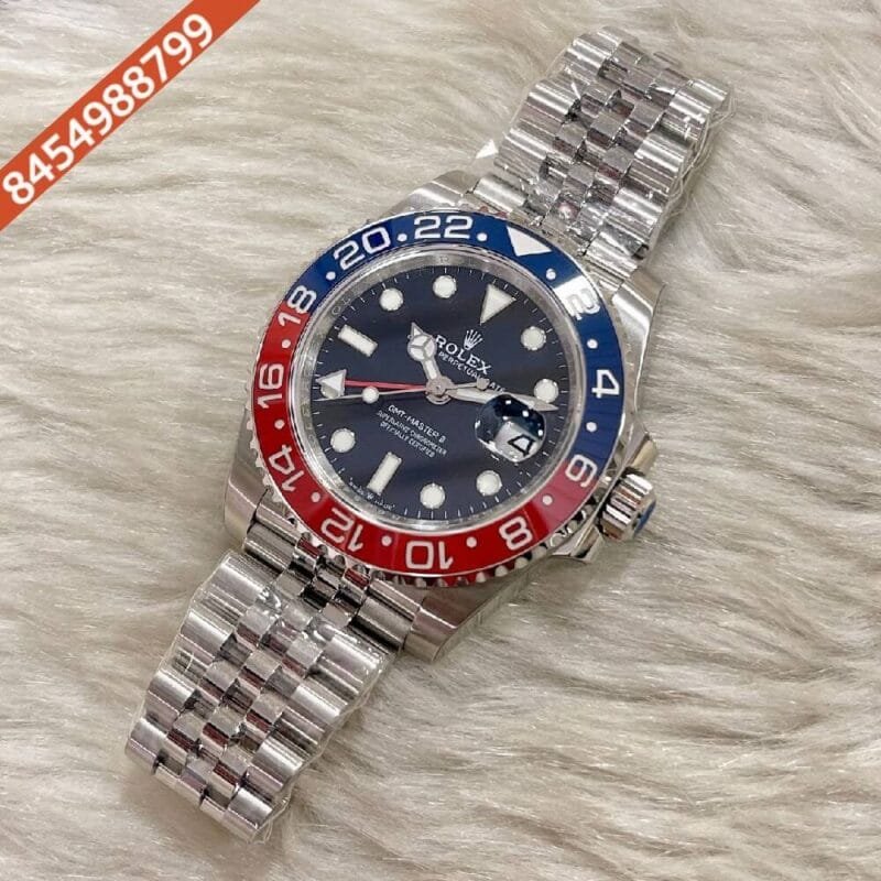 Rolex GMT Master II Pepsi Edition Swiss ETA Calibre 3285 Automatic Watch - Image 3