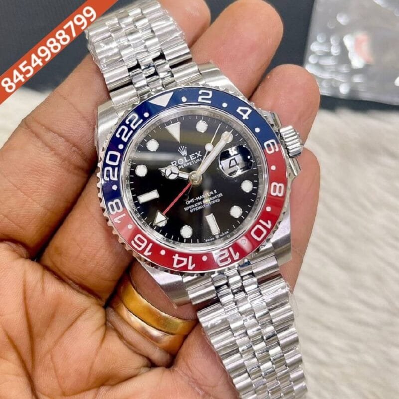 Rolex GMT Master II Pepsi Edition Swiss ETA Calibre 3285 Automatic Watch - Image 2