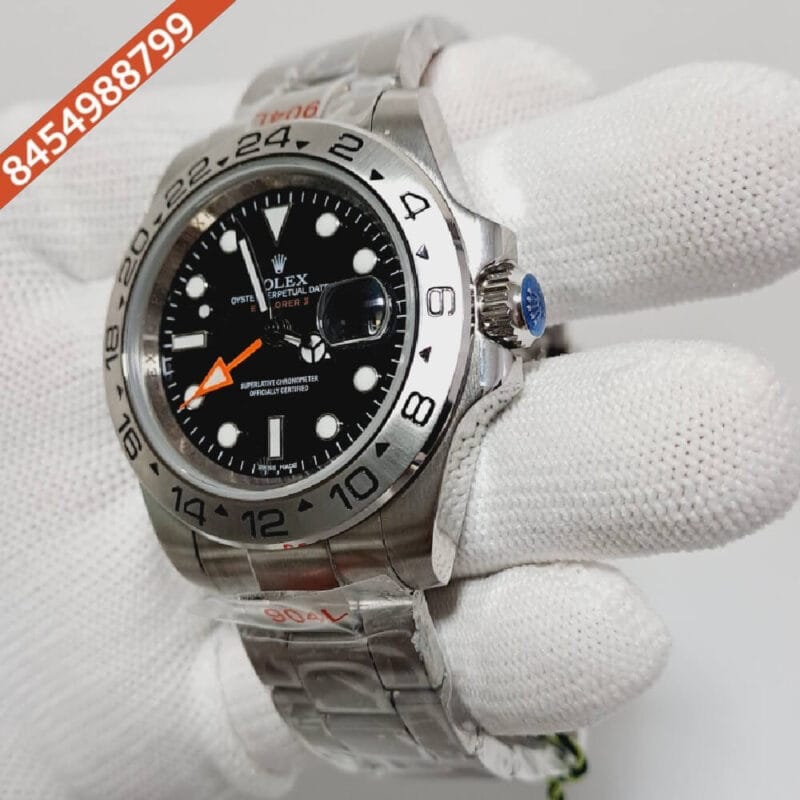 Rolex Oyster Perpetual Explorer II Black Swiss Automatic Watch - Image 3
