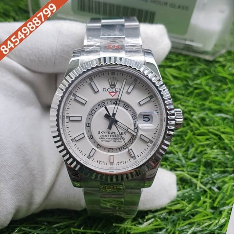 Rolex Sky-Dweller White Dial Swiss ETA Calibre 9001 Automatic Movement Watch