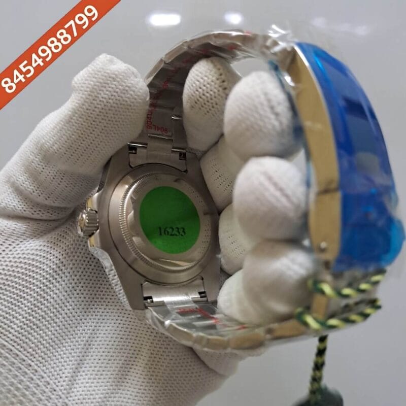 Rolex Submariner Silver Green Dial Swiss Automatic Watch - Image 5