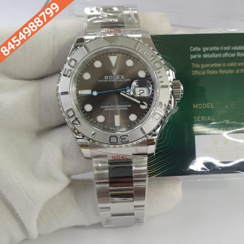 Rolex Yach Master Steel Black Dial Swiss ETA Calibre 2236 Automatic Movement Watch